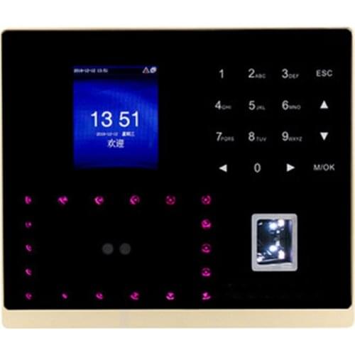 Biometric Face And Fingerprint Time Attendance TCP/IP Color Screen Dual Camera Smart Facial Recognize Time Attendance Machine