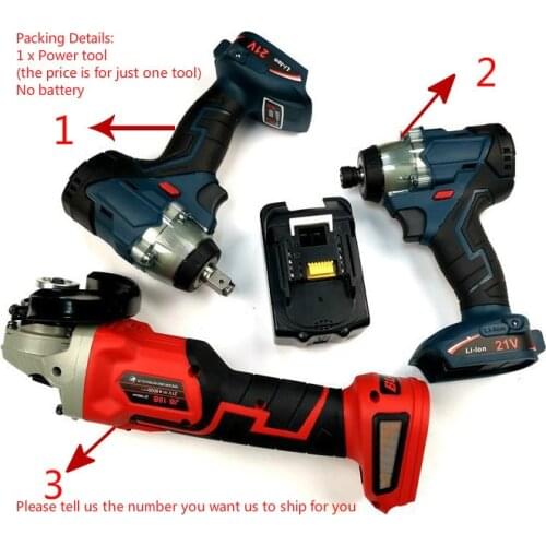 For Makita Torque Wrench screwdriver angle grinder 18V brushless motor Cordless Impact Wrench Impact Drill Driver(Any One)