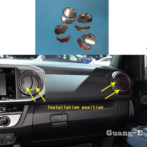 For Toyota Tacoma 2015 2016 2017 2018 2019 2020 Car Cover Air Conditioner Vent Outlet Garnish Interior Accessories Frame Trim