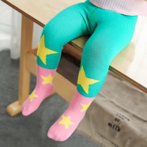 Kids Girls Tights Baby Soft Pantyhose Boy Stockings Cartoon Fox Baby Girl Tights Cotton Cute Children Stocking For Kid 0-3 Yrs