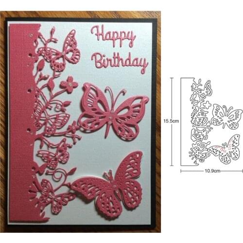 Metal Cutting Dies butterfly grass lace frame die mold Scrapbooking Card Embossing Craft mould blade punch stencils dies