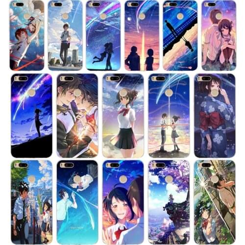 237SD Kiminonawa Your Name Japanese anime Soft Silicone Tpu Cover phone Case for xiaomi redmi 6 Pro 6A note 5 6 Pro mi 8 lite