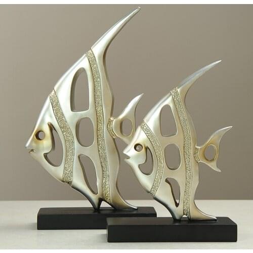 Fish resin handicraft small ornaments modern minimalist living room TV cabinet office Home Furnishing decorations
