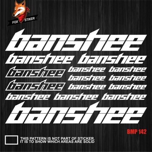 Bicycle frame stickers road bike mountain bike MTB Track bike TT bike fat bike decal reflective stickers for BANSHEE stickers