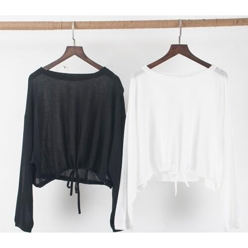 New Long Sleeves Practice Wear Latin Dance Dresses For Women Jazz Group Yoga Ballroom Rave Hip Hop Dance Training Costume BL4146