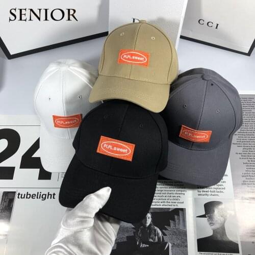 Autumn Korean Fashion Labeling Couple Baseball Cap Street Casual Letter Snapback Hip Hop Cap Womens Baseball Cap Mens Cap