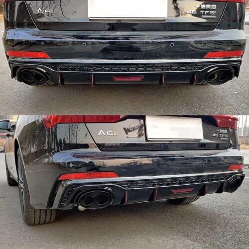 Suitable for Audi 12-21 A6l Modified Rs6 C7pa Spoiler Lower Apron Rear Lip Boutique