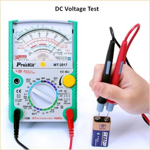 ProsKit MT-2017 Pointer Type Anti-Error Test Three Electric Pen MT2017 Safety Standard Protective Function Analog Multimeter