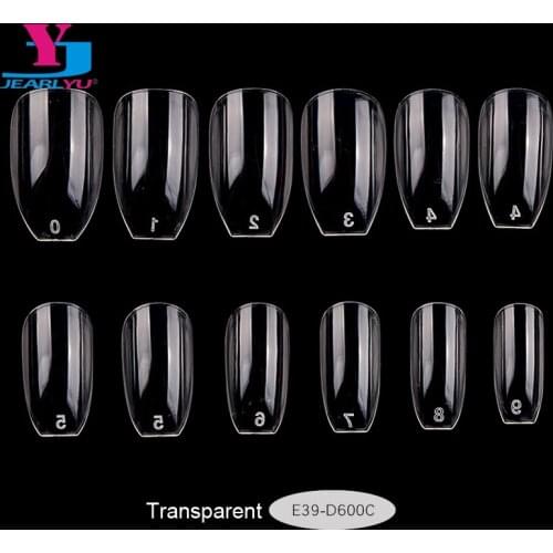 Transparent False Nails 500pcs +100pcs Coffin Acrylic Nails Art Tips Finger Extension Professional Manicure Beauty Art Tool