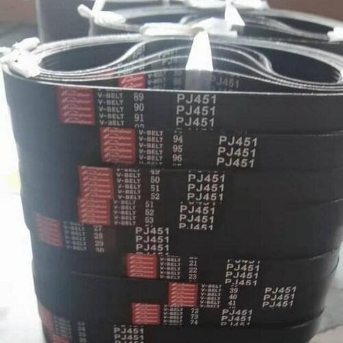 2Pcs High Quality 7PJ451 Poly-V Belt PJ451,7 Ribs And 6 Grooves