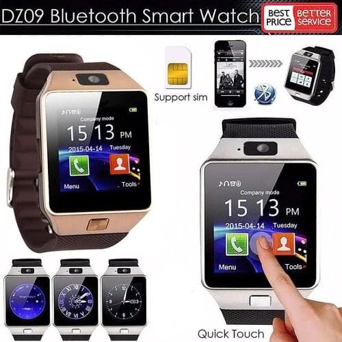 Explosion DZ09 Bluetooth Smart Watch Foreign Language Multi-language WeChat/qq/Touch Screen Phone Watch Smart Bracelet 2020