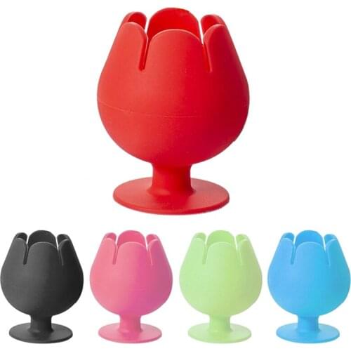 Suctioned Vinyl Weeding Scrap Collector, Wine Cup Shaped Organizer for Cricut Tools and Accessories