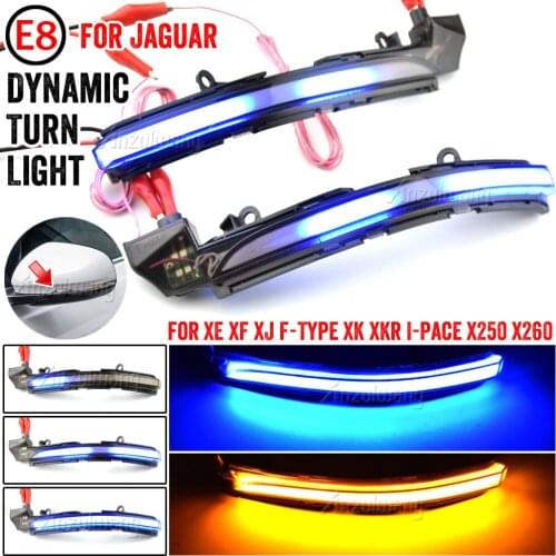 LED Dynamic Turn Signal Light For Jaguar XE XF XJ F-TYPE XK XKR I-PACE X250 X260 Side Mirror Indicator Lamp Sequential Blinker