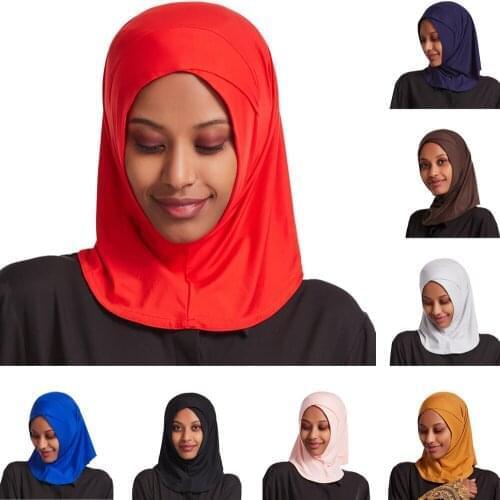 Muslim Women Hijab Turban One Piece Amira Ready To Wear Instant Scarf Islamic Headscarf Full Cover Shawl Wrap Inner
