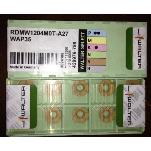 WALTER RDMW1204MOT-A27 WAP35 R6Milling insert CNC Carbide insert