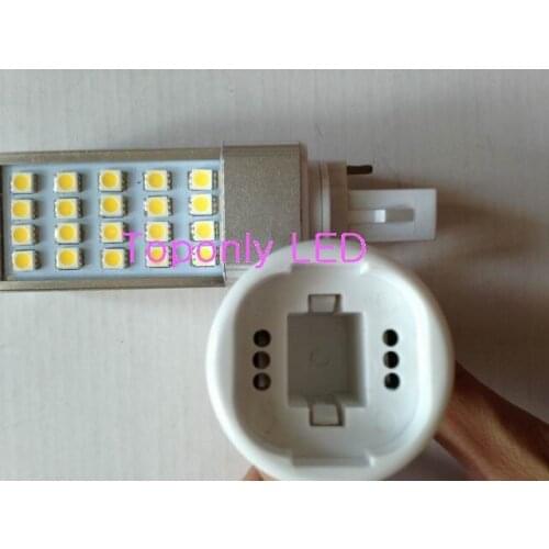 High Quality G23 GX23 G24 to E27 Retardant PBT Lamp Holder Converter White Color AC100-240V Dia42xH68.5mm 30pcs/lot promotion