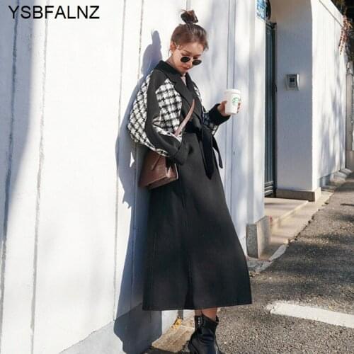 YSBFALNZ Womens Camel Coats