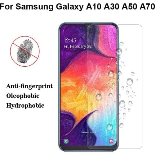 2Pcs Tempered Glass For Samsung Galaxy A10 A30 A50 A70 Screen Protector For Samsung A70 SM-A705F/DS SM-A505F/GYN Protective Film