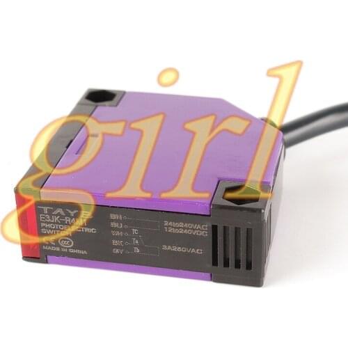 Mirror reflector photoelectric switch E3JK-R4M1 with reflector 4 meters, AC and DC universal