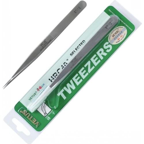 10pcs/Lot Vetus Professional Stainless Steel Eyelash Tweezer 3D Volume Eyelash Extension Grafting Makeup Tools Free Shipping