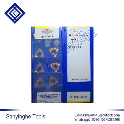 Free shipping high quality 10pcs/lots YBG203 Z16IR2.0ISO / YBG203 Z16IR2.5ISO / YBG203 Z16IR3.0ISO cnc carbide threading inserts