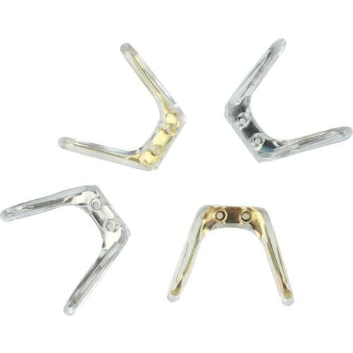 100pcs Eyeglasses Silicone Nose Pads Gold Silver Metal Core Glasses Bridge