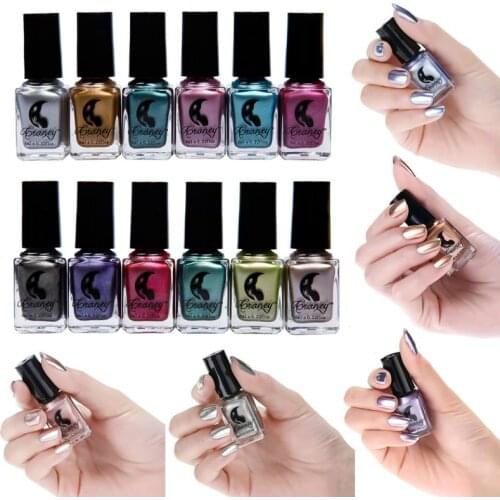 17Colors Metal Mirror Chrome Effect Nail Polish Lasting Silver Transparent Rose Gold Nail Polish Art Design Mirror Nail Polish