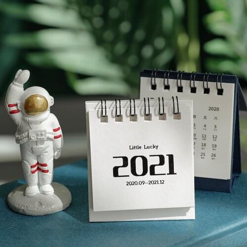 2021 Simple Black White Grey Series Desktop Calendar Dual Daily Schedule Table Planner Yearly Agenda Organizer Office #0112