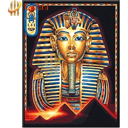 5d diamond painting Egyptian Pharaoh, Egyptian Pyramids diy full square drill diamond embroidery round diamond mosaic home art