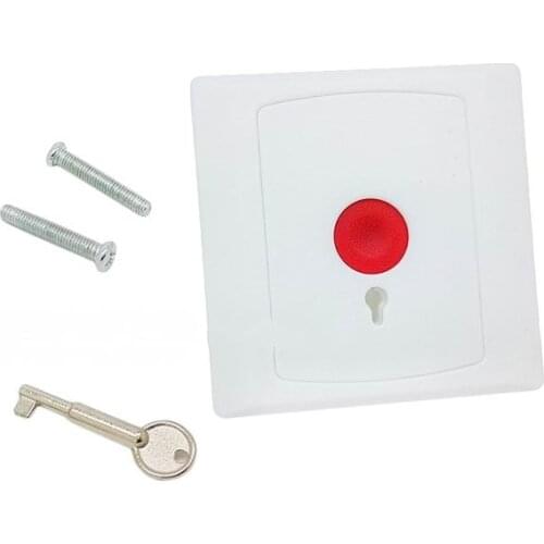Auto Reset NC/NO Options Panic Button Plastic Switch For Alarm System Fire Retardant Shell Emergency Swtich