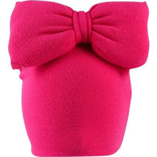 Bnaturalwell New bow hat Baby Cotton Beanies Cap Baby hat with bow Newborn Gift Children Lovely Boys Girls Knitted Caps H083D