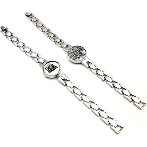 Game Playerunknowns Battlegrounds Bracelet PUBG Figure Logo Pendant Bracelet Fashion Alloy Bracelet For Women&Men