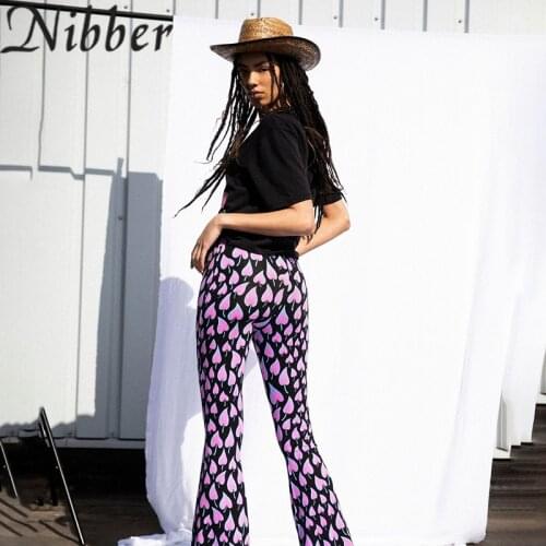 Nibber Fashion Leopard Print High Waist Pants Women Casual Stretch Skinny Bell-bottoms Autumn New Wild Trousers Streetwear