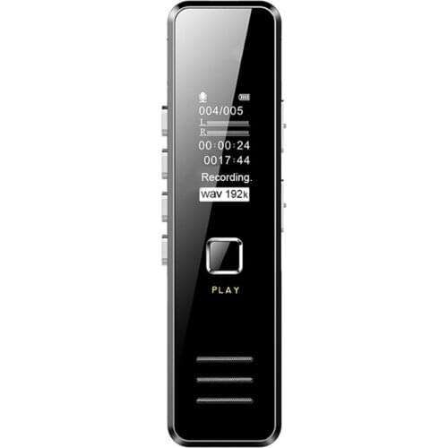 Digital Voice Recorder MP3 Player Mini Voice Recorder Support 32GB TF Card Professional Dictaphone 20-hour Recording Time