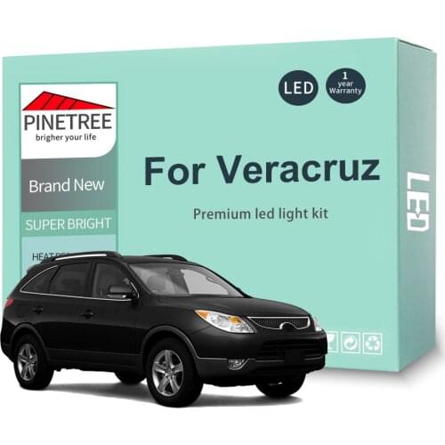 12Pcs Led Interior Light Kit For Hyundai ix55 Veracruz 2006-2015 LED Bulbs Ceiling Dome Map Reading Canbus