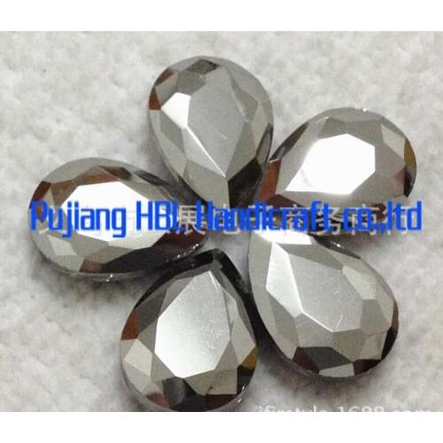 Many sizes ~U choose,Pear beads Sliver Hematite Color,super shiny drop fancy stone lovely beads making accesary
