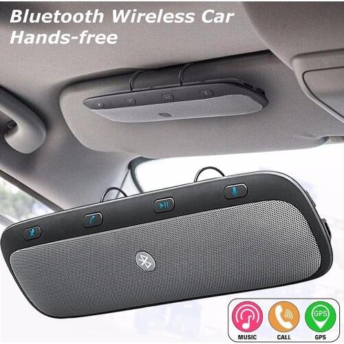 Multifunctional bluetooth Wireless Car Hands-free Multipoint Speakerphone Speaker Kit Link Visor Phone Call Automatic Answering