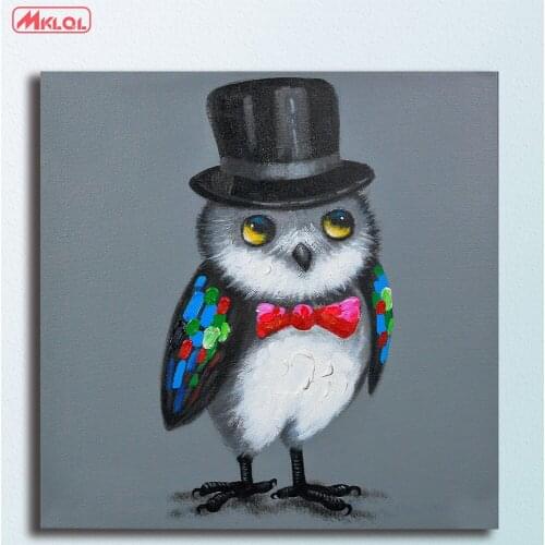 Fashion Wise-Owl Pop Oil Painting Wall Art Picture Paiting Canvas Paints Home Decor HD Print Painting Wall Art Picture no frame