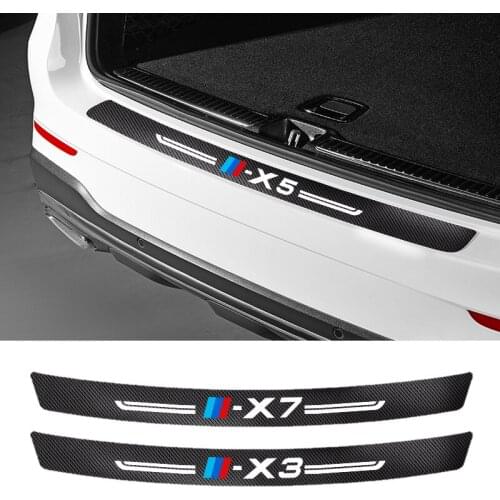 Car Sticker For BMW X1 X2 X3 X4 X5 X6 X7 G01 F10 F15 F16 F86 F30 F25 F26 E70 E72 Auto Accessories Auto Carbon Fiber Trunk Decal