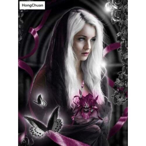 Butterfly beauty mural fast delivery square/round diamond embroidery mosaic DIY 5D diamond painting home decoration cross stitch