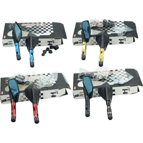 One Pair Universal Motorcycle Rearview Mirror Moto CNC Side Mirrors 3 Adaptor For YAMAHA ys 150 tmax 530 tdm 850 nmax 155 fazer8