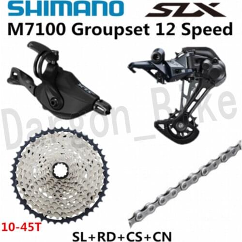 SHIMANO DEORE SLX M7100 Groupset MTB Mountain Bike 1x12-Speed 45T 51T SL+RD+CS+HG M7100 shifter Rear Derailleur