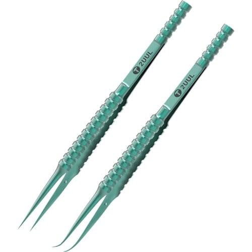 2UUL Titanium Alloy Tweezers for Mirco Electronic Parts Phone Microscope BGA IC Chip Flying Wire Repair Forceps