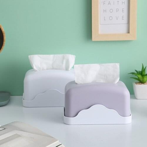 Plastic Tissue Box Square Home Tissue Container Car Napkins Holder Case Home Organizer Decoration Tools Kitchen Holdler GUANYAO