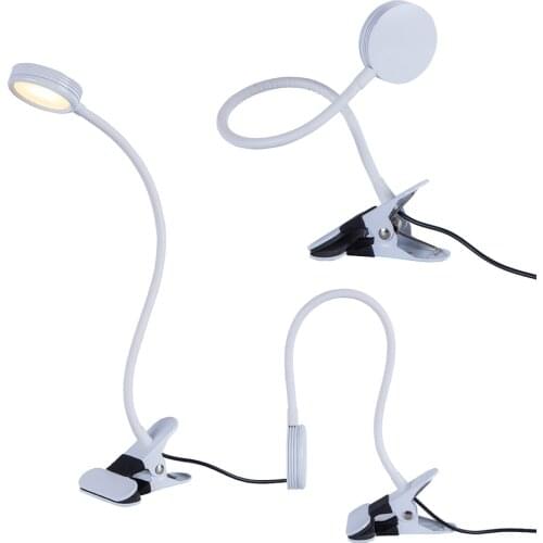 Adjustable Flexible Night Book Light Eye Protect Clamp Clip Light Table Lamp Dimmable for USB reading desk lamp