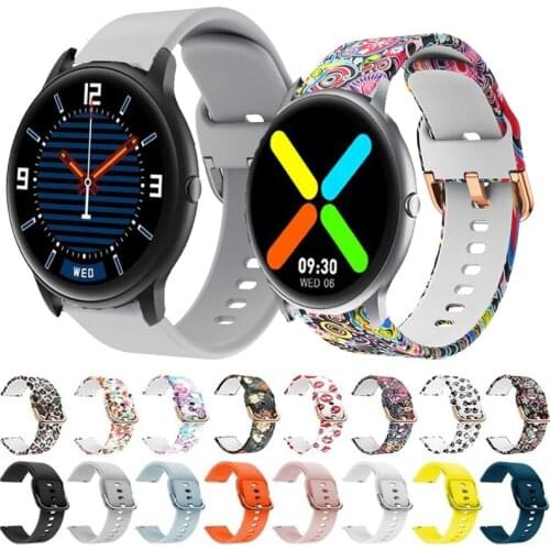 New 22MM Strap For IMILAB KW66 / YAMAY SW022 Silicone SmartWatch Wriststrap Bracelet Accessories For MI Watch Color sport Correa