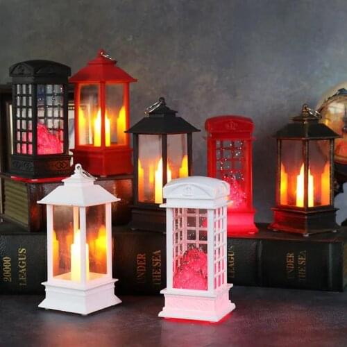 Christmas Small Lantern Desktop Decoration Electronic Candle Lights Atmosphere Lights Layout Decoration Ornaments Birthday Gifts