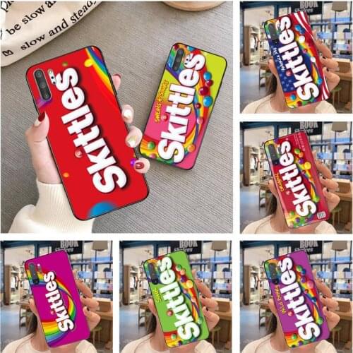 S-Skittles Sweet Sour Fruit Candies Box Phone Case For Samsung Galaxy Note20 ultra 7 8 9 10 Plus lite Samsung M21 M31S M30S M51