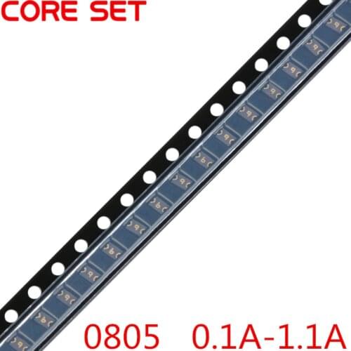 50PCS/Lot 0805 0.1A/0.2A/0.35A/0.5A/0.75A/1.1A SMT SMD Resettable Fuse PPTC PolySwitch Self-Recovery Fuses