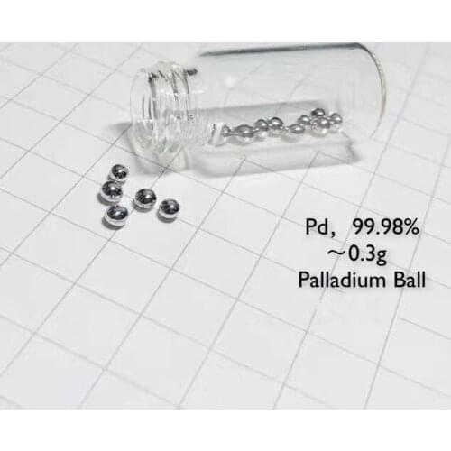 Palladium High Purity Pd Sphere Balls 99.98% 0.3 Gram